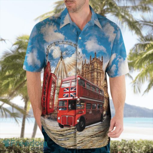 Double-Deck Bus Driver Routemasters Beach Shirt For Team Product Photo 4