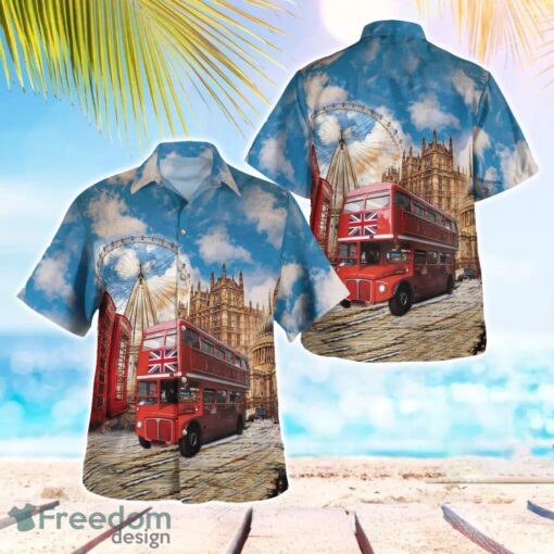 Double-Deck Bus Driver Routemasters Beach Shirt For Team Product Photo 1