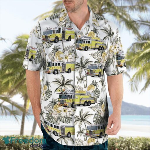 Downingtown, Pennsylvania, East Brandywine Fire Company Hawaiian Shirt Product Photo 4