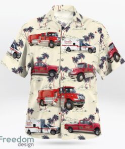 Dubuque County, Iowa, Epworth Fire Department Hawaiian Shirt Product Photo 2