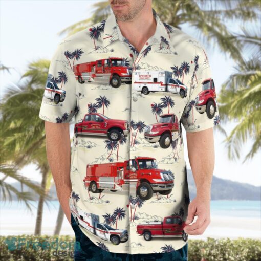 Dubuque County, Iowa, Epworth Fire Department Hawaiian Shirt Product Photo 3