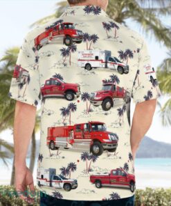 Dubuque County, Iowa, Epworth Fire Department Hawaiian Shirt Product Photo 4