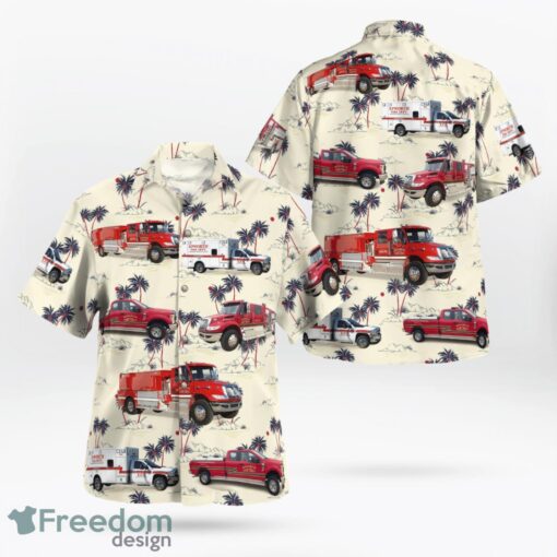 Dubuque County, Iowa, Epworth Fire Department Hawaiian Shirt Product Photo 1