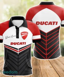 Ducati 3D Polo Shirt For Car Lover Golf Fans Gift Polo Shirt Custom Name