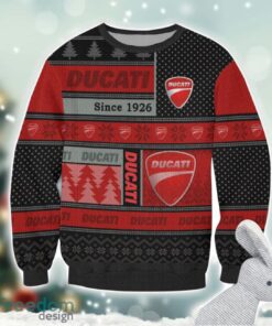 Ducati Logo Ugly Christmas Sweater For Fans Men And Women Christmas Gift Ideas Product Photo 2