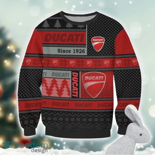 Ducati Logo Ugly Christmas Sweater For Fans Men And Women Christmas Gift Ideas Product Photo 2