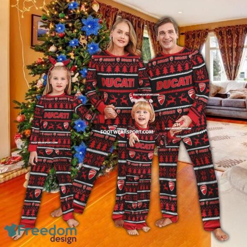 Ducati Motorcycle Pajamas Set Ugly Christmas Men Women Children - Ducati Motorcycle Pajamas Set Ugly Christmas Men Women Children