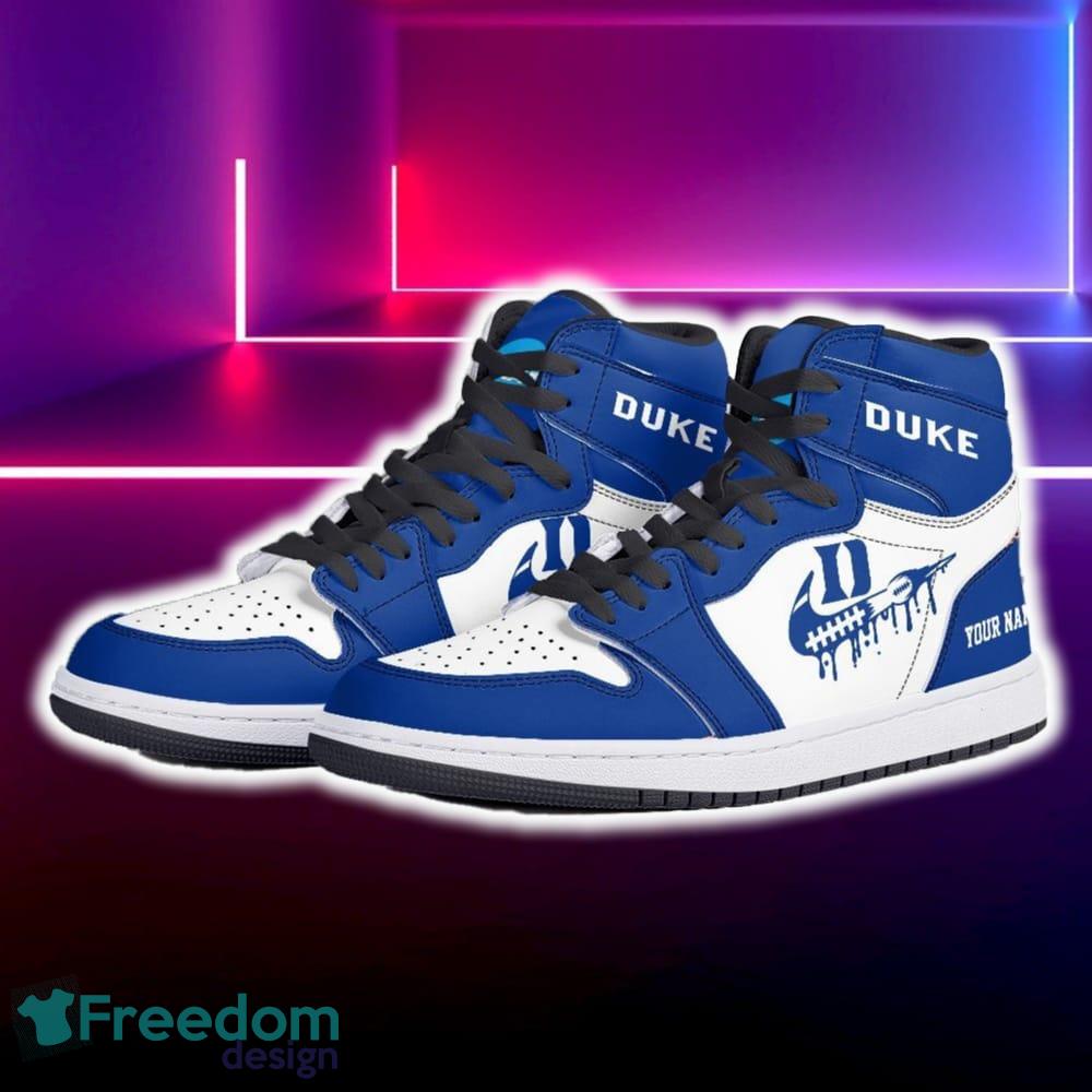 Duke Blue Devils Air Jordan Hightop Shoes New Custom Name For Fans Gift Sneaker image Duke Blue Devils Air Jordan Hightop Shoes New Custom Name For Fans Gift Sneaker - Duke Blue Devils Air Jordan Hightop Shoes Photo 5
