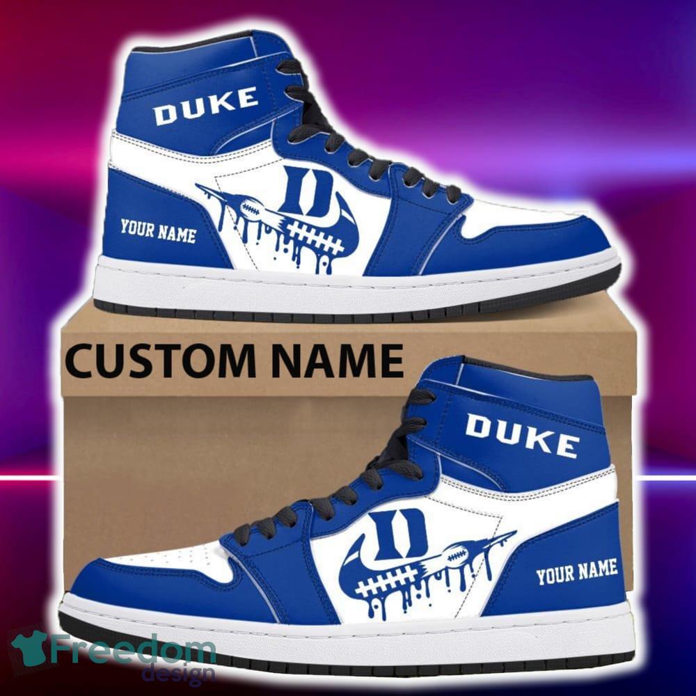 Duke Blue Devils Air Jordan Hightop Shoes New Custom Name For Fans Gift Sneaker image Duke Blue Devils Air Jordan Hightop Shoes New Custom Name For Fans Gift Sneaker - Duke Blue Devils Air Jordan Hightop Shoes Photo 4