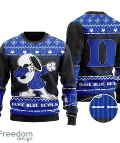 Duke Blue Devils Snoopy Dabbing All Over Print  Sweater