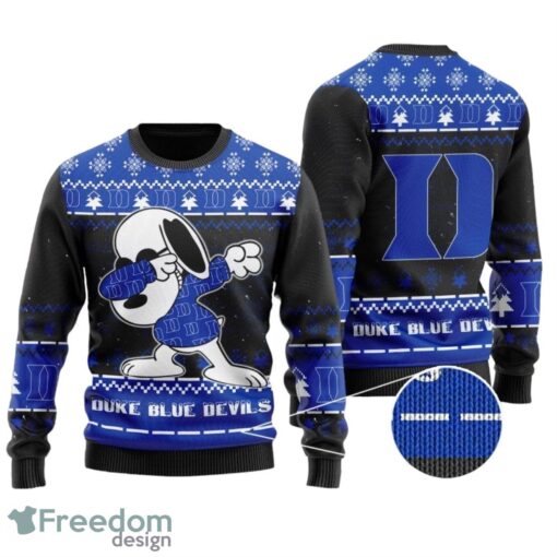 Duke Blue Devils Snoopy Dabbing All Over Print Sweater Product Photo 1