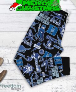 Duke Blue Devils We Go Hard Fleece Pajamas Set Men Women For Fans - Duke Blue Devils We Go Hard Fleece Pajamas Set-2