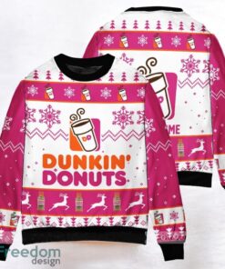 Dunkin Donuts Custom Ugly Christmas Sweater 3D Printed Christmas Gift