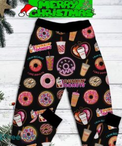 Dunkin’ Donuts Twinkle Kind Of Girl Christmas Fleece Pajamas Set Gift Family - Dunkin’ Donuts Twinkle Kind Of Girl Christmas Fleece Pajamas Set-2