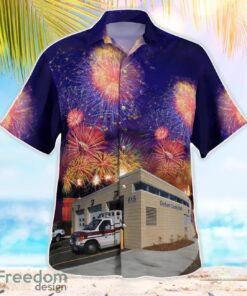 Durham, North Carolina, Durham County Emergency Medical Services Station 2, 4th Of July Hawaiian Shirt Beach Shirt For Men And Women Product Photo 2