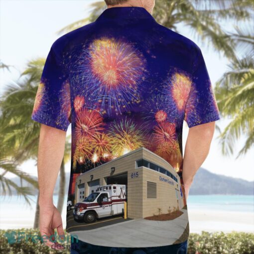 Durham, North Carolina, Durham County Emergency Medical Services Station 2, 4th Of July Hawaiian Shirt Beach Shirt For Men And Women Product Photo 4