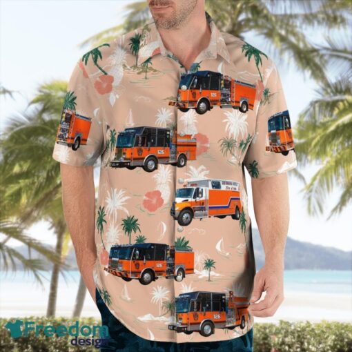 Duryea, Pennsylvania, Germania Hose Company Tropical 3D Hawaiian Shirt Gift For Summer Product Photo 3