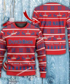 Dutch Bros Coffee Personalized Knitted Christmas Sweater Gift For Adult
