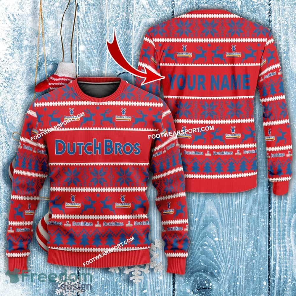 Dutch Bros Coffee Personalized Knitted Christmas Sweater Gift For Adult image Dutch Bros Coffee Personalized Knitted Christmas Sweater Gift For Adult - Dutch Bros Coffee Personalized Knitted Christmas Sweater Gift For Adult