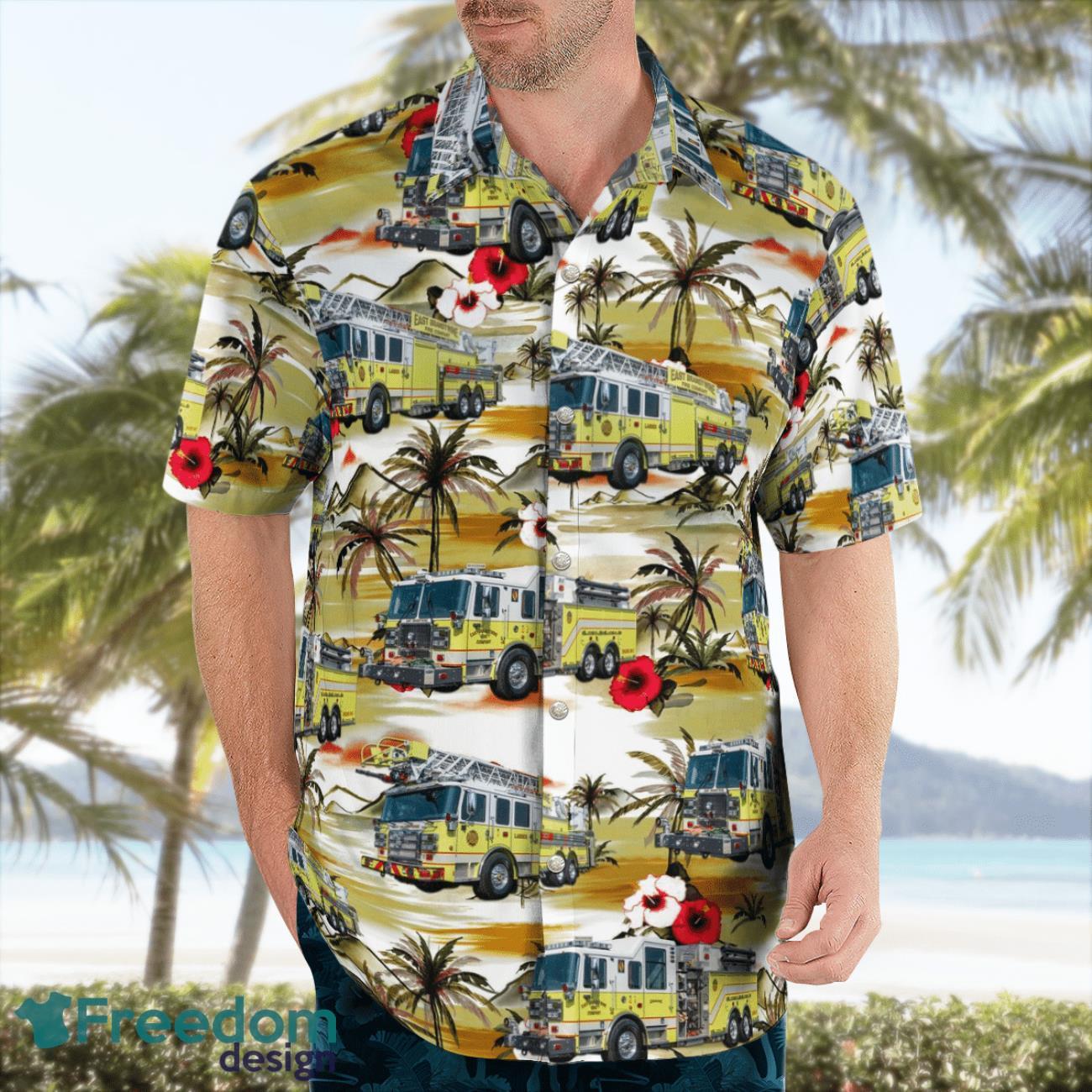 East Brandywine Fire Company Downingtown, Pennsylvania Summer Hawaiian Shirt East Brandywine Fire Company Downingtown, Pennsylvania Summer Hawaiian Shirt Product Photo 4