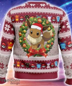 Eevee Christmas Pokemon Ugly Christmas 3D Sweater Trending Holidays For Men Women Fans - Eevee Christmas Pokemon Ugly Christmas Sweater_2
