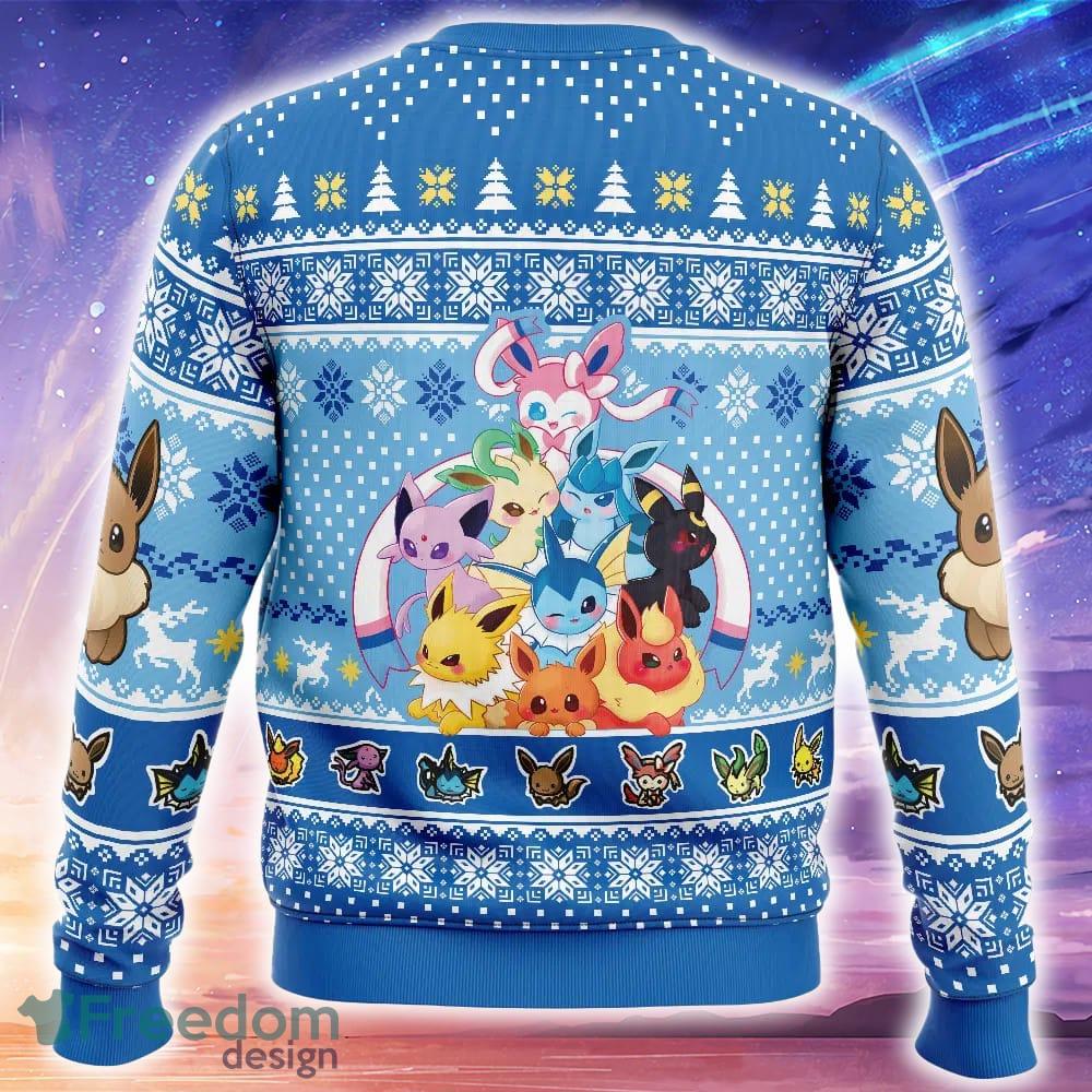 Eeveelution Pokemon Ugly Xmas Sweater Trending Holidays For Men Women Fans image Eeveelution Pokemon Ugly Xmas Sweater Trending Holidays For Men Women Fans - Eeveelution Pokemon Ugly Christmas Sweater_2