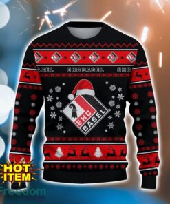 EHC Basel 3D Ugly Christmas Sweater For Men And Women Sport Fans Product Photo 2