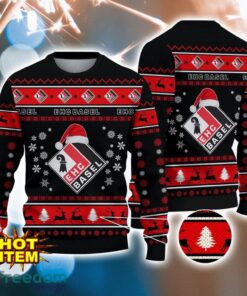 EHC Basel 3D Ugly Christmas  Sweater For Men And Women Sport Fans