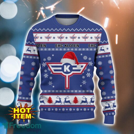 EHC Kloten 3D Ugly Christmas Sweater For Men And Women Sport Fans Product Photo 2