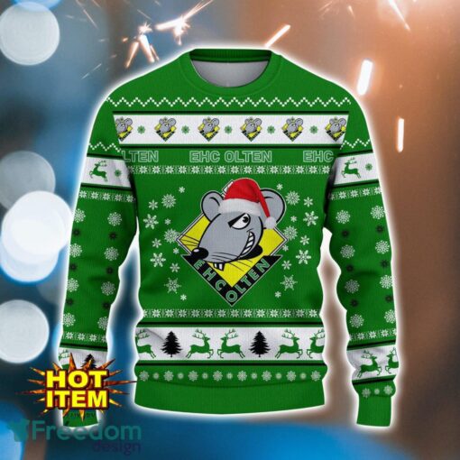 EHC Olten 3D Ugly Christmas Sweater For Men And Women Sport Fans Product Photo 2