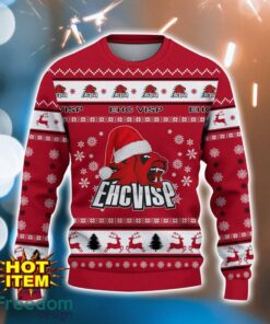 EHC Visp 3D Ugly Christmas Sweater For Men And Women Sport Fans Product Photo 2