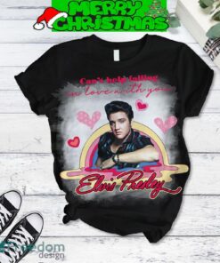 Elvis Presley Falling In Love Valentine Fleece Pajamas Set Black Christmas For Family image Elvis Presley Falling In Love Valentine Fleece Pajamas Set Black Christmas For Family - Elvis Presley Falling In Love Valentine Fleece Pajamas Set Black-3