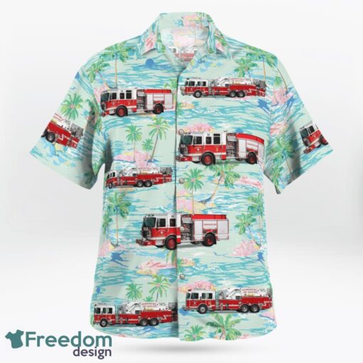 Escambia County, Florida, Pensacola Fire Department Hawaiian Shirt Product Photo 3