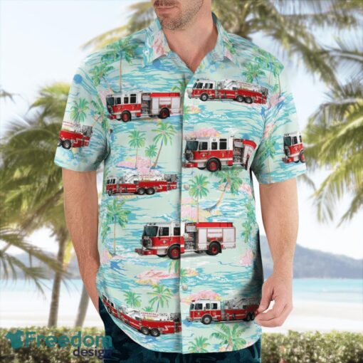 Escambia County, Florida, Pensacola Fire Department Hawaiian Shirt Product Photo 4