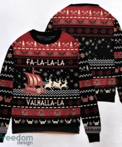 Falalala Valhalla Viking Ugly Christmas Sweater 3D Printed Christmas Gift