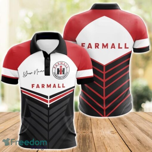 Farmall 3D Polo Shirt For Car Lover Golf Fans Gift Polo Shirt Custom Name Product Photo 1