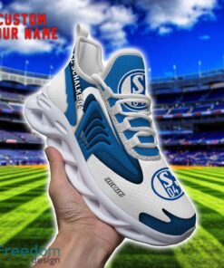 FC Schalke 04 Max Soul Shoes New Trending Designs Ultra Running Sneakers Custom Name Product Photo 1