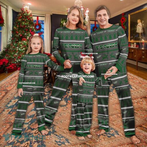 Fendt Tractor Ugly Christmas Pajamas Set Men Women Children - Fendt Tractor Ugly Christmas Pajamas Set Men Women Children