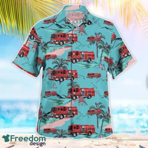 Fernandina Beach Fire Department Hawaiian Shirt Beach Summer Shirt Product Photo 3