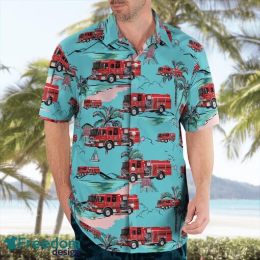 Fernandina Beach Fire Department Hawaiian Shirt Beach Summer Shirt Product Photo 4