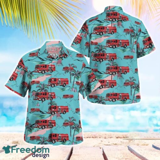 Fernandina Beach Fire Department Hawaiian Shirt Beach Summer Shirt Product Photo 1