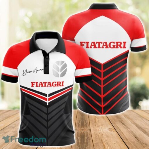 Fiatagri 3D Polo Shirt For Car Lover Golf Fans Gift Polo Shirt Custom Name Product Photo 1