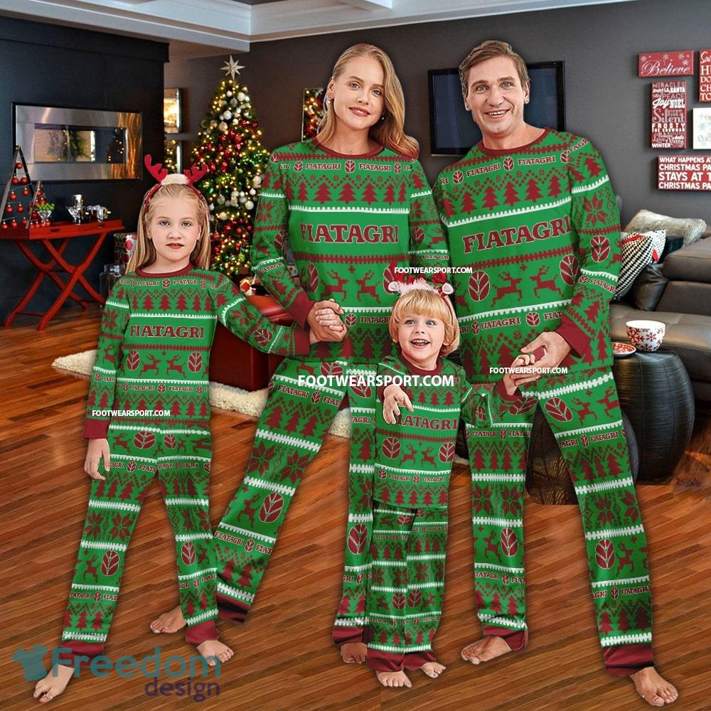 Fiatagri Tractor Family Pajamas Set Ugly Christmas - Fiatagri Tractor Family Pajamas Set Ugly Christmas