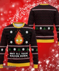 Fire Christmas Dark Sweater Full Over Print Gifts Christmas 3D Sweater Shirt