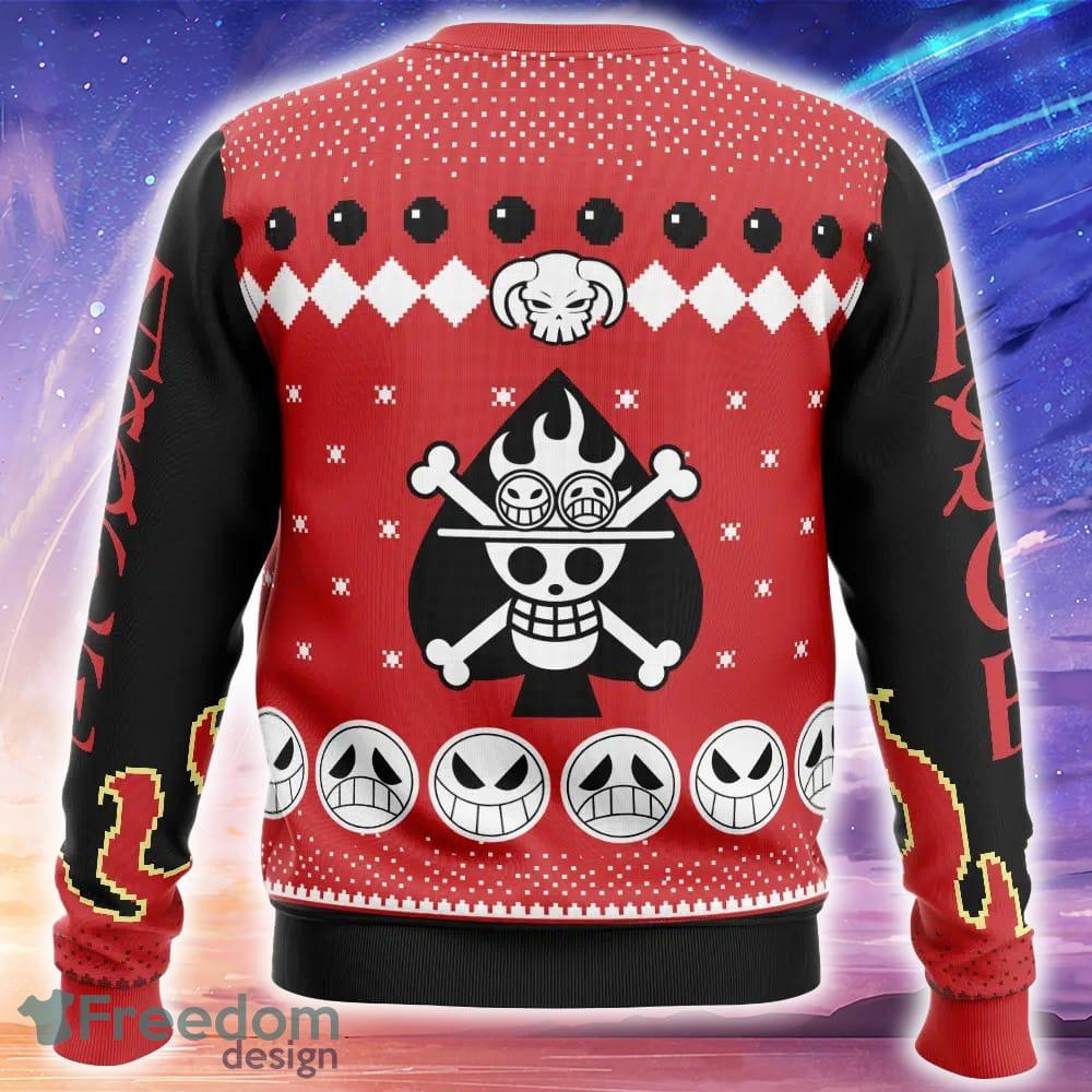 Fire Fist Ace Portgas D. Ace One Piece Ugly Christmas Sweater Trending Holidays For Men Women Fans image Fire Fist Ace Portgas D. Ace One Piece Ugly Christmas Sweater Trending Holidays For Men Women Fans - Fire Fist Ace Portgas D. Ace One Piece Ugly Christmas Sweater_2