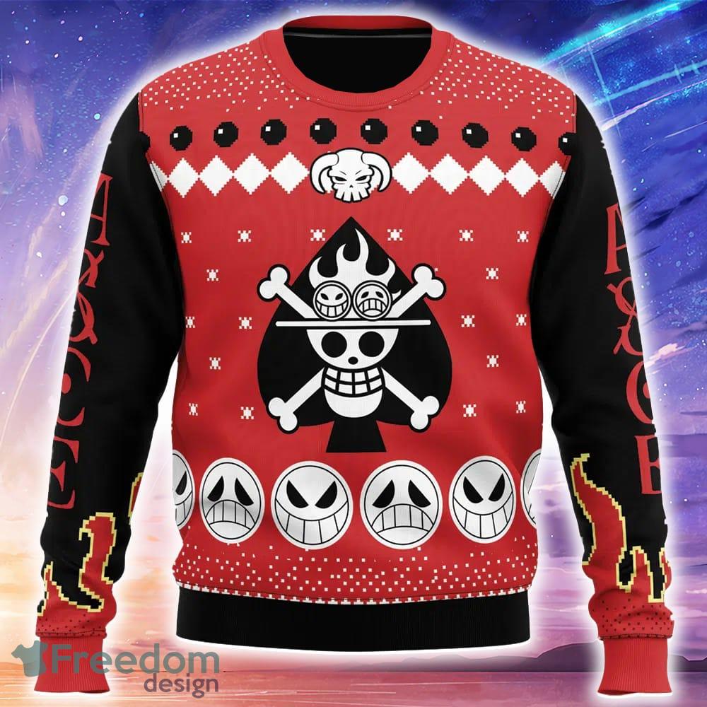 Fire Fist Ace Portgas D. Ace One Piece Ugly Christmas Sweater Trending Holidays For Men Women Fans image Fire Fist Ace Portgas D. Ace One Piece Ugly Christmas Sweater Trending Holidays For Men Women Fans - Fire Fist Ace Portgas D. Ace One Piece Ugly Christmas Sweater_1