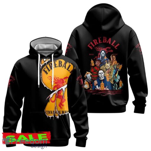 Fireball Whisky Horror Halloween Characters Hoodie Zip Hoodie Yarn For Men Women Gift Christmas - Fireball Whisky Horror Halloween Characters Hoodie Zip Hoodie Yarn For Men Women Gift Christmas