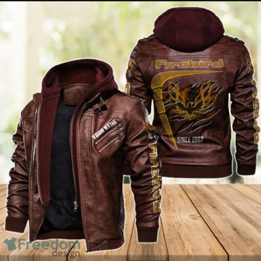 Firebird Pontiac 2D Leather Jacket For Men Custom Name Special Gift Ideas Product Photo 2