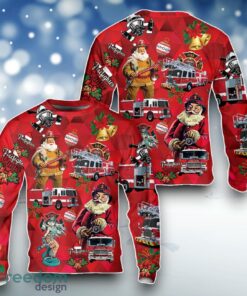 Firefighter Fire Truck Christmas Sweater For Men Women