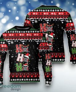 Firefighter Fire Truck Ho Ho Ho Christmas Sweater For Men Women